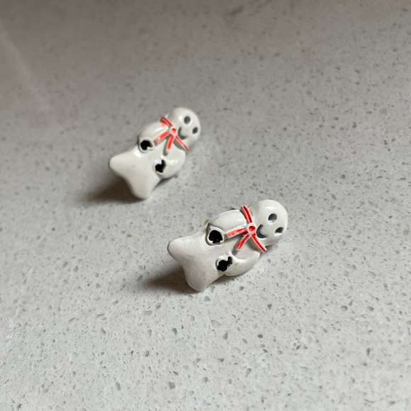 Handmade Ghost Earrings - Picture 2 of 4